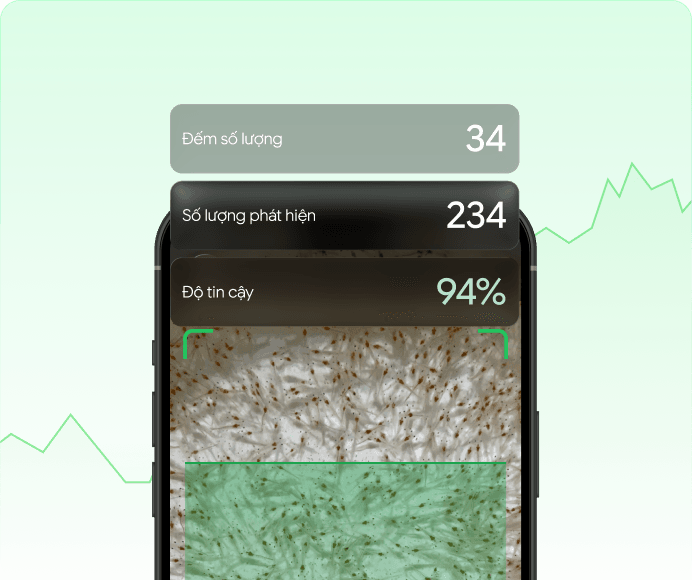 Ứng dụng kiểm tra sức khỏe tôm