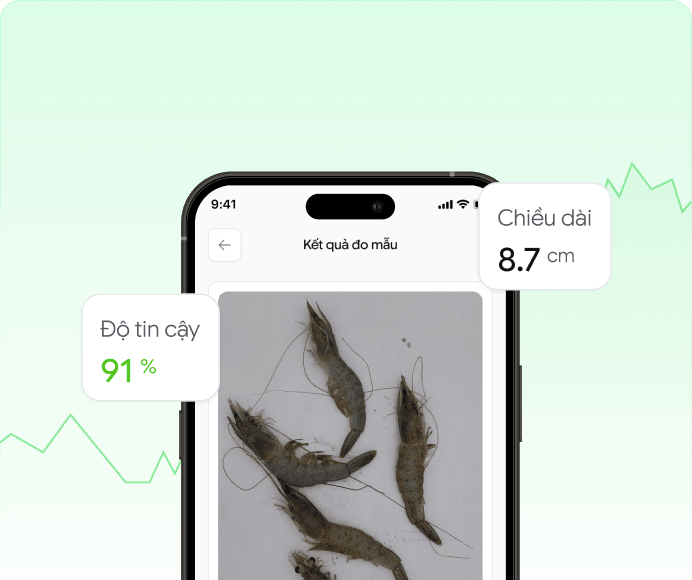 Ứng dụng kiểm tra sức khỏe tôm