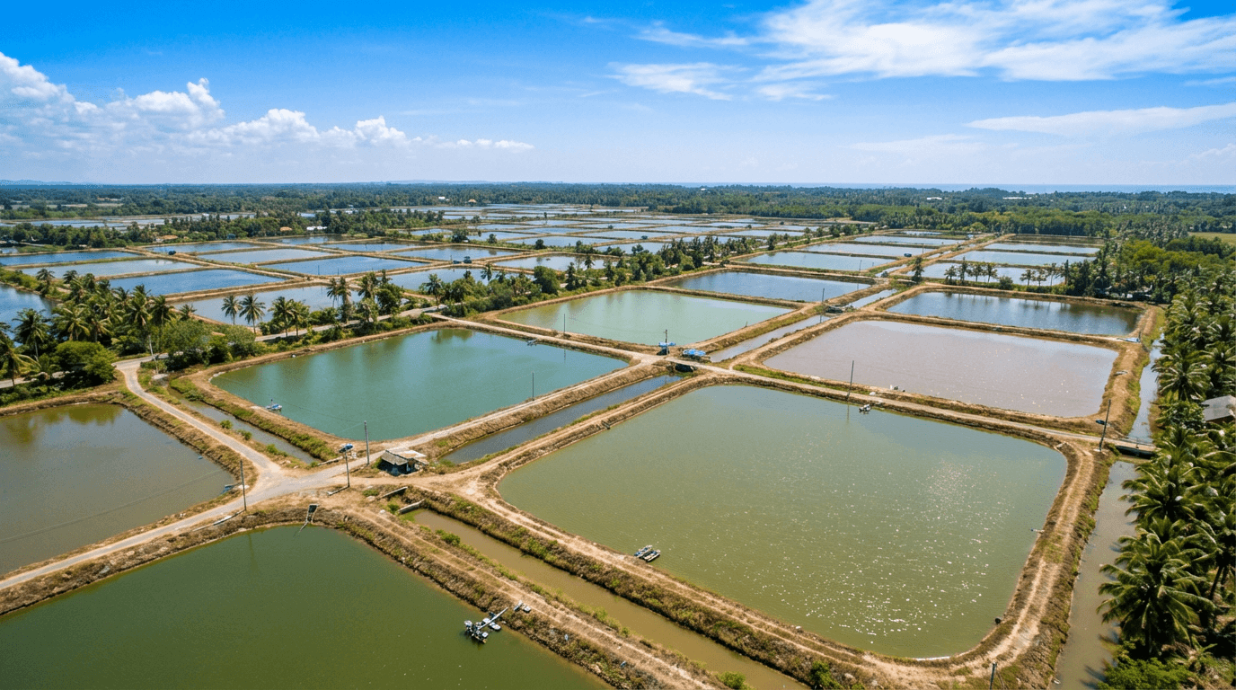 Sự kết hợp giữa công nghệ và thiên nhiên đang tạo ra những mô hình nuôi tôm bền vững hơn.